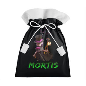 Подарочный 3D мешок с принтом Мортис Brawl Stars в Белгороде, 100% полиэстер | Размер: 29*39 см | Тематика изображения на принте: brawl stars | mortis | бравлер | летучая мышь | мортис