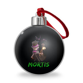 Ёлочный шар с принтом Мортис Brawl Stars в Белгороде, Пластик | Диаметр: 77 мм | brawl stars | mortis | бравлер | летучая мышь | мортис