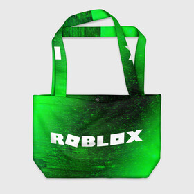 Пляжная сумка 3D с принтом ROBLOX / РОБЛОКС в Белгороде, 100% полиэстер | застегивается на металлическую кнопку; внутренний карман застегивается на молнию. Стенки укреплены специальным мягким материалом, чтобы защитить содержимое от несильных ударов
 | blocks | blox | game | games | logo | minecraft | mobile | online | roblocks | roblox | robux | studio | блоки | игра | игры | квадрат | квадратик | кщидщч | лого | логотип | майнкрафт | онлайн | роблокс | робукс | символ | символы | студия
