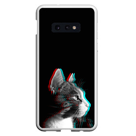 Чехол для Samsung S10E с принтом Glitch Cat в Белгороде, Силикон | Область печати: задняя сторона чехла, без боковых панелей | glitch | glitch cat | rgb | глитч | глич | катята | кошак | кошка | ретро кошки