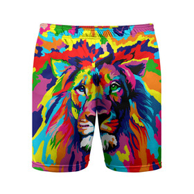 Мужские шорты спортивные с принтом Лев Artistic Art в Белгороде,  |  | king | lion | neon | африка | голова | граффити | грива | дикий | животные | зверь | зодиак | картина | король | краски | красочный | лев | львенок | львиное | львица | неон | неоновые | радуга | радужный | рисунок