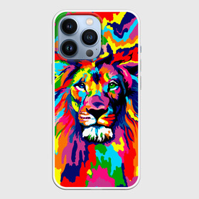Чехол для iPhone 13 Pro с принтом Лев Artistic Art в Белгороде,  |  | king | lion | neon | африка | голова | граффити | грива | дикий | животные | зверь | зодиак | картина | король | краски | красочный | лев | львенок | львиное | львица | неон | неоновые | радуга | радужный | рисунок