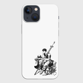 Чехол для iPhone 13 mini с принтом Берсерк сидит в Белгороде,  |  | berserk | берсерк | гатс | манга | меч | чёрный мечник