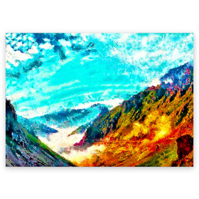 Поздравительная открытка с принтом Японские горы в Белгороде, 100% бумага | плотность бумаги 280 г/м2, матовая, на обратной стороне линовка и место для марки
 | Тематика изображения на принте: art | japan | summer | азия | акварель | восток | восход | горы | деревья | искусство | картина | краски | красочный | лес | летние | лето | мазки | небесный | облака | пейзаж | природа | разноцветные | рассвет