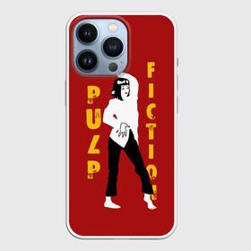 Чехол для iPhone 13 Pro с принтом Pulp Fiction в Белгороде,  |  | актеры | бандиты | боевик | бульварное | винсент | герои | девяностые | джулс | знаменитости | кинофильм | комедия | криминал | криминальное | лихие | логотип | миа | персонажи | преступники | ретро