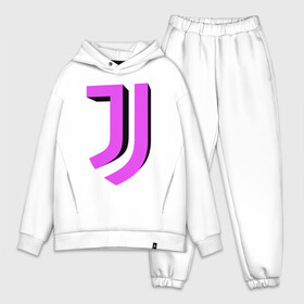 Мужской костюм хлопок OVERSIZE с принтом Juventus | 3D Logo Fuchsia (2021) в Белгороде,  |  | 0x000000123 | juve | juventus | ronaldo | юве | ювентус