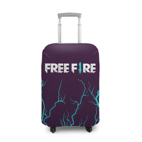 Чехол для чемодана 3D с принтом FREE FIRE / ФРИ ФАЕР в Белгороде, 86% полиэфир, 14% спандекс | двустороннее нанесение принта, прорези для ручек и колес | afth | ahb | ahbafth | fire | fps | free | freefire | garena | logo | master | mobile | online | акуу | акууашку | ашку | гарена | игра | игры | лого | логотип | логотипы | мастер | мобильная | нож | онлайн | символ | символы | фаер | фире | фпс 