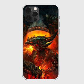 Чехол для iPhone 12 Pro с принтом Огненный Дракон  в Белгороде, силикон | область печати: задняя сторона чехла, без боковых панелей | Тематика изображения на принте: drag | dragon | арт | динамическое | динозавр | дракон | красивое | фантастика