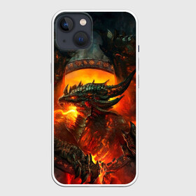 Чехол для iPhone 13 с принтом Огненный Дракон в Белгороде,  |  | Тематика изображения на принте: drag | dragon | арт | динамическое | динозавр | дракон | красивое | фантастика