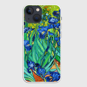 Чехол для iPhone 13 mini с принтом Ирисы Ван Гога в Белгороде,  |  | vangogh | арт | вангог | ветки | винсент | девушкам | импрессионизм | ирисы | искусство | картина | лепестки | летние | лето | листья | масло | пейзаж | поле | природа | растения | рисунок | сад | солнце
