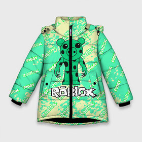 Зимняя куртка для девочек 3D с принтом Свинка Пигги из Roblox в Белгороде, ткань верха — 100% полиэстер; подклад — 100% полиэстер, утеплитель — 100% полиэстер. | длина ниже бедра, удлиненная спинка, воротник стойка и отстегивающийся капюшон. Есть боковые карманы с листочкой на кнопках, утяжки по низу изделия и внутренний карман на молнии. 

Предусмотрены светоотражающий принт на спинке, радужный светоотражающий элемент на пуллере молнии и на резинке для утяжки. | Тематика изображения на принте: pig | piggi | roblox | svinka | игра | пигги