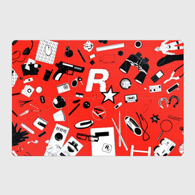 Магнитный плакат 3Х2 с принтом Rockstar в Белгороде, Полимерный материал с магнитным слоем | 6 деталей размером 9*9 см | grand theft auto | gta | max payne | rockstar | гта | игроман | игры | ключи | макс пейн | очки | пистолет | рокстар