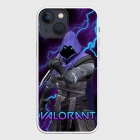 Чехол для iPhone 13 mini с принтом VALORANT в Белгороде,  |  | omen | riot games | valorant | валорант | детская | детям | игра | компьютерная игра | молния | омен | омэн | персонаж | стрельба | стрелялка | шутер