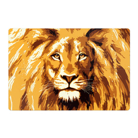 Магнитный плакат 3Х2 с принтом Взгляд льва в Белгороде, Полимерный материал с магнитным слоем | 6 деталей размером 9*9 см | Тематика изображения на принте: арт | грива | деко | жедтая | животные | закат | зверей | золото | кошка | лев | лето | львенок | неоновая | очки | пляж | прайд | разноцветная | солнце | тигр | узоры | царь | яркие