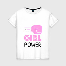 Женская футболка хлопок с принтом GRL PWR (Z) в Белгороде, 100% хлопок | прямой крой, круглый вырез горловины, длина до линии бедер, слегка спущенное плечо | emancipatio | feminism | girl power | girl to the power | mint juleps | spice girls | девичья сила | детерминизм | дискриминации женщин | кретинизм | неравенства полов | фемина | феминизация | феминизм | феминистка | феминность