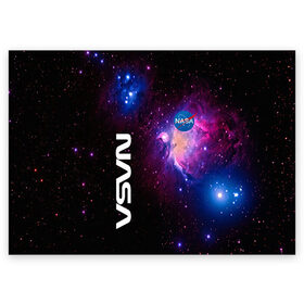 Поздравительная открытка с принтом NASA/НАСА в Белгороде, 100% бумага | плотность бумаги 280 г/м2, матовая, на обратной стороне линовка и место для марки
 | Тематика изображения на принте: galaxy | nasa | nebula | space | star | абстракция | вселенная | галактика | звезда | звезды | космический | наса | планеты
