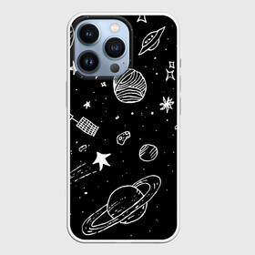 Чехол для iPhone 13 Pro с принтом Cosmos в Белгороде,  |  | comet | cosmos | moon | planet | satellite | saturn | space | star | weightlessness | звезда | комета | космос | луна | невесомость | планета | сатурн | спутник