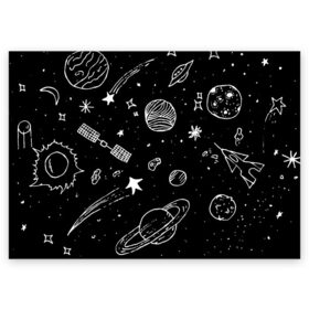 Поздравительная открытка с принтом Cosmos в Белгороде, 100% бумага | плотность бумаги 280 г/м2, матовая, на обратной стороне линовка и место для марки
 | comet | cosmos | moon | planet | satellite | saturn | space | star | weightlessness | звезда | комета | космос | луна | невесомость | планета | сатурн | спутник