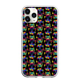 Чехол для iPhone 11 Pro Max матовый с принтом Pattern в Белгороде, Силикон |  | jaw | neon | pattern | skull | teeth | vanguard | авангард | зубы | неон | пасть | узор | череп