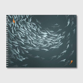 Альбом для рисования с принтом Рыбы в Белгороде, 100% бумага
 | матовая бумага, плотность 200 мг. | fish | fishing | вода | друг | животные | крючок | лето | море | мужчина | озера | отдых | подарок | природа | рыба | рыбалка | рыбки | улов