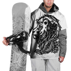 Накидка на куртку 3D с принтом Лев в Белгороде, 100% полиэстер |  | leo | lion | знаки зодиака | лев | царь зверей
