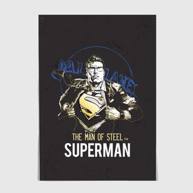 Постер с принтом Supermen в Белгороде, 100% бумага
 | бумага, плотность 150 мг. Матовая, но за счет высокого коэффициента гладкости имеет небольшой блеск и дает на свету блики, но в отличии от глянцевой бумаги не покрыта лаком | man | steel | superman | vdzajul | супермен | супермэн