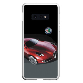 Чехол для Samsung S10E с принтом Alfa Romeo в Белгороде, Силикон | Область печати: задняя сторона чехла, без боковых панелей | Тематика изображения на принте: alfa romeo | car | italy | motorsport | prestige | автоспорт | альфа ромео | италия | престиж