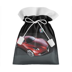 Подарочный 3D мешок с принтом Alfa Romeo в Белгороде, 100% полиэстер | Размер: 29*39 см | Тематика изображения на принте: alfa romeo | car | italy | motorsport | prestige | автоспорт | альфа ромео | италия | престиж