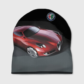 Шапка 3D с принтом Alfa Romeo в Белгороде, 100% полиэстер | универсальный размер, печать по всей поверхности изделия | alfa romeo | car | italy | motorsport | prestige | автоспорт | альфа ромео | италия | престиж