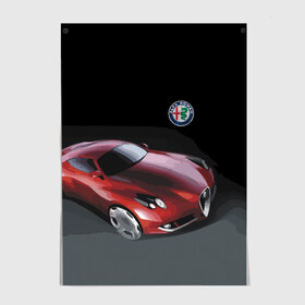 Постер с принтом Alfa Romeo в Белгороде, 100% бумага
 | бумага, плотность 150 мг. Матовая, но за счет высокого коэффициента гладкости имеет небольшой блеск и дает на свету блики, но в отличии от глянцевой бумаги не покрыта лаком | alfa romeo | car | italy | motorsport | prestige | автоспорт | альфа ромео | италия | престиж