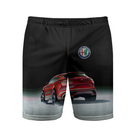 Мужские шорты спортивные с принтом Alfa Romeo в Белгороде,  |  | Тематика изображения на принте: alfa romeo | car | italy | motorsport | prestige | автоспорт | альфа ромео | италия | престиж