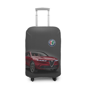 Чехол для чемодана 3D с принтом Alfa Romeo в Белгороде, 86% полиэфир, 14% спандекс | двустороннее нанесение принта, прорези для ручек и колес | alfa romeo | car | italy | prestige | автомобиль | альфа ромео | италия | престиж