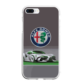 Чехол для iPhone 7Plus/8 Plus матовый с принтом Alfa Romeo motorsport в Белгороде, Силикон | Область печати: задняя сторона чехла, без боковых панелей | Тематика изображения на принте: alfa romeo | car | italy | motorsport | prestige | автоспорт | альфа ромео | италия | престиж