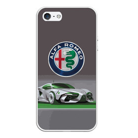 Чехол для iPhone 5/5S матовый с принтом Alfa Romeo motorsport в Белгороде, Силикон | Область печати: задняя сторона чехла, без боковых панелей | Тематика изображения на принте: alfa romeo | car | italy | motorsport | prestige | автоспорт | альфа ромео | италия | престиж