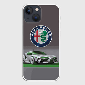 Чехол для iPhone 13 mini с принтом Alfa Romeo motorsport в Белгороде,  |  | Тематика изображения на принте: alfa romeo | car | italy | motorsport | prestige | автоспорт | альфа ромео | италия | престиж
