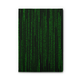 Обложка для автодокументов с принтом Matrix в Белгороде, натуральная кожа |  размер 19,9*13 см; внутри 4 больших “конверта” для документов и один маленький отдел — туда идеально встанут права | matrix | интернет | код | компьютер | матрица | символы | хакер