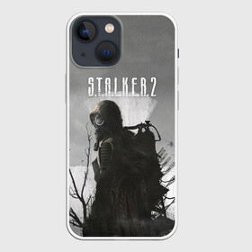 Чехол для iPhone 13 mini с принтом STALKER 2 в Белгороде,  |  | chernobyl | post apocalypse | pripyat | shooter | stalker | survival | zone | авария | мутанты | постапокалипсис | припять | сталкер | чернобыль | шутер