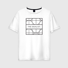 Женская футболка хлопок Oversize с принтом Idealist в Белгороде, 100% хлопок | свободный крой, круглый ворот, спущенный рукав, длина до линии бедер
 | cmyk | design | designer | illustrator | photoshop | rgb | дезигнер | дизайн | дизанер | ргб