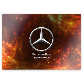 Поздравительная открытка с принтом MERCEDES / МЕРСЕДЕС в Белгороде, 100% бумага | плотность бумаги 280 г/м2, матовая, на обратной стороне линовка и место для марки
 | Тематика изображения на принте: amg | auto | bens | benz | logo | merc | mercedes | mercedes benz | mersedes | moto | star | vthctltc | авто | амг | бенц | звезда | класс | лого | логотип | мерин | мерс | мерседес | мерседес бенц | мото | символ | символы | ьуксувуы