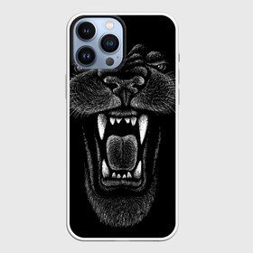 Чехол для iPhone 13 Pro Max с принтом Черная пантера в Белгороде,  |  | big | black | cat | danger | jungle | king | leopard | panter | panther | picture | большая | большой | джунглей | джунгли | зубы | король | кот | кошка | леопард | мелками | опасная | опасный | охотник | пантера | пасть | рисунок | хищник | 