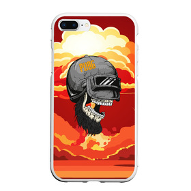 Чехол для iPhone 7Plus/8 Plus матовый с принтом PUBG Skull в Белгороде, Силикон | Область печати: задняя сторона чехла, без боковых панелей | action | battle | battleground | battlegrounds | chicken dinner | game | games | mmo | player | pubg | royal | royale | skull | spetcnaz | spetsnaz | steam | unknown | батл | баттл | в шлеме | игра | онлайн | роял | рояле | спецназ | спецназа | 