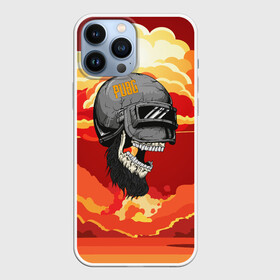 Чехол для iPhone 13 Pro Max с принтом PUBG Skull в Белгороде,  |  | action | battle | battleground | battlegrounds | chicken dinner | game | games | mmo | player | pubg | royal | royale | skull | spetcnaz | spetsnaz | steam | unknown | батл | баттл | в шлеме | игра | онлайн | роял | рояле | спецназ | спецназа | 