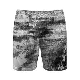 Мужские шорты спортивные с принтом Black only в Белгороде,  |  | Тематика изображения на принте: белый | паттерн | серый | стена | текстура | уголь | черный | штрихи | штукатурка