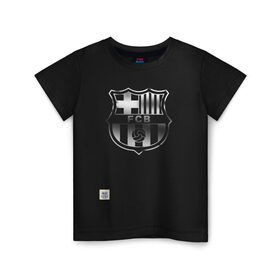Детская футболка хлопок с принтом FC Barcelona | Gradient effect (2021) в Белгороде, 100% хлопок | круглый вырез горловины, полуприлегающий силуэт, длина до линии бедер | 0x000000123 | barca | barcelona | fcb | messi | барса | барселона | месси | фкб
