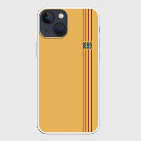 Чехол для iPhone 13 mini с принтом BARCELONA 1899 в Белгороде,  |  | barcelona | champions | fc | fc barcelona 20 21 | fcb | football club | league | lionel | messi | spain | sport | барселона | испания | лига | лионель | месси | спортивные | униформа | фирменые цвета | фк | футбольный клуб | чемпионов