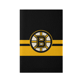 Обложка для паспорта матовая кожа с принтом BOSTON BRUINS NHL в Белгороде, натуральная матовая кожа | размер 19,3 х 13,7 см; прозрачные пластиковые крепления | Тематика изображения на принте: black | boston | bruins | hockey | ice | logo | nhl | sport | usa | бостон | брюинз | логотип | нхл | спорт | хоккей