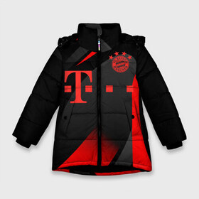 Зимняя куртка для девочек 3D с принтом FC Bayern Munchen в Белгороде, ткань верха — 100% полиэстер; подклад — 100% полиэстер, утеплитель — 100% полиэстер. | длина ниже бедра, удлиненная спинка, воротник стойка и отстегивающийся капюшон. Есть боковые карманы с листочкой на кнопках, утяжки по низу изделия и внутренний карман на молнии. 

Предусмотрены светоотражающий принт на спинке, радужный светоотражающий элемент на пуллере молнии и на резинке для утяжки. | bayern | bayern munchen | champions league | fc bayern munchen | germany | munchen | бавария | германия | левандовски | лига чемпионов | мюнхен | рибери | роббен