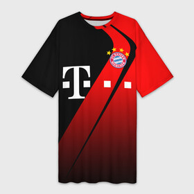 Платье-футболка 3D с принтом FC Bayern Munchen Форма в Белгороде,  |  | bayern | bayern munchen | champions league | fc bayern munchen | germany | munchen | бавария | германия | левандовски | лига чемпионов | мюнхен | рибери | роббен