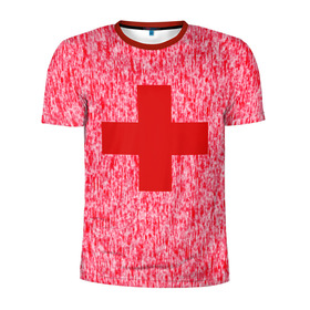 Мужская футболка 3D спортивная с принтом Хирург в Белгороде, 100% полиэстер с улучшенными характеристиками | приталенный силуэт, круглая горловина, широкие плечи, сужается к линии бедра | бактерии | болезнь | больница | брызги | вирус | врач | врачам | доктор | докторский | крест | крестик | кровавые | кровавый | кровь | медбрат | медик | медицина | медицинский | медсестра | палата