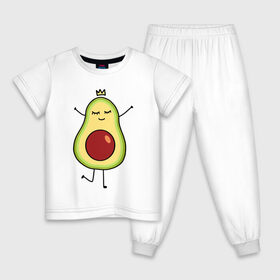 Детская пижама хлопок с принтом Милое авокадо в Белгороде, 100% хлопок |  брюки и футболка прямого кроя, без карманов, на брюках мягкая резинка на поясе и по низу штанин
 | Тематика изображения на принте: авокадо | милое